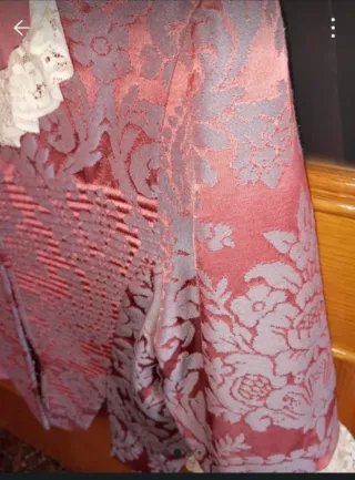 Vestido de fallera rosa y morado