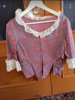 Vestido de fallera rosa y morado