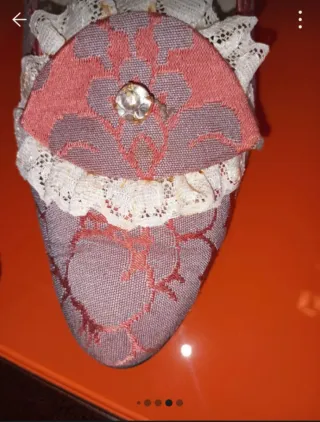 Vestido de fallera rosa y morado