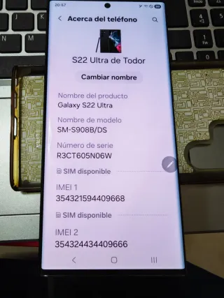 Samsung Galaxy S22 Ultra 256GB Nero