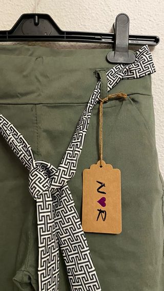 Pantalón vestir elástico verde