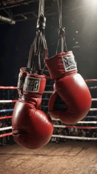 Guantes de Boxeo Rojos