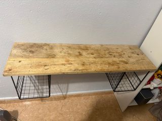 Mesa Colgante Madera y Metal