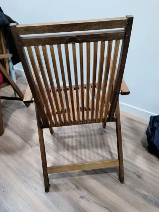 Silla de madera plegable