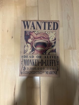 Póster One Piece Monkey D. Luffy Wanted