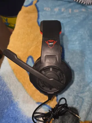 Cascos Gaming con microfono Negros con Almohadilla