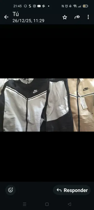 Chándal Nik Negro y Gris