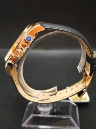 Reloj Michael Kors Gage Hombre Oro Rosa 45mm Piel