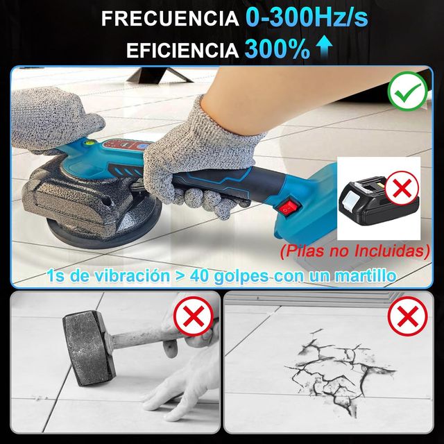 Vibrador azulejos 100KG 0.3-2.6m