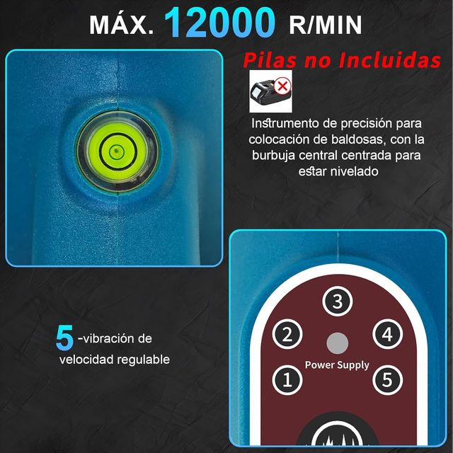 Vibrador azulejos 100KG 0.3-2.6m