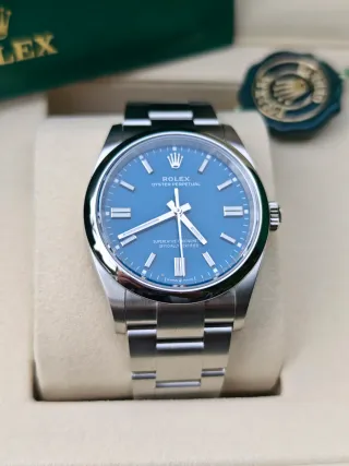 Rolex Oyster Perpetual Azul