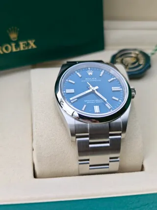 Rolex Oyster Perpetual Azul