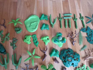 Maqueta de plantas y árboles