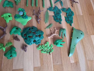Maqueta de plantas y árboles