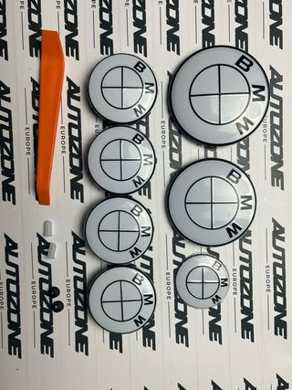 Pack emblemas BMW Full White para Serie 3 E46