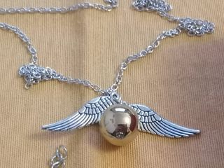 Collar y Pulsera Snitch Dorada Alada