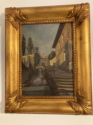 Cuadro antiguo Enrique Barros.