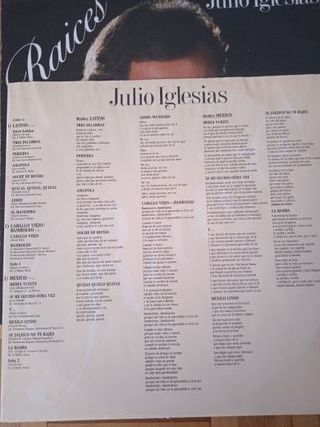 Julio Iglesias 'Raíces' (Disco Vinilo)