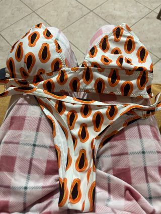 Bikini papaya taglia unica