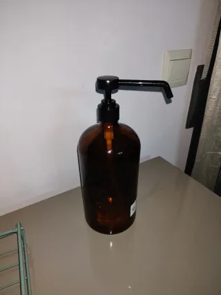 Botella 1L cristal dosificador baño/lavavajillas