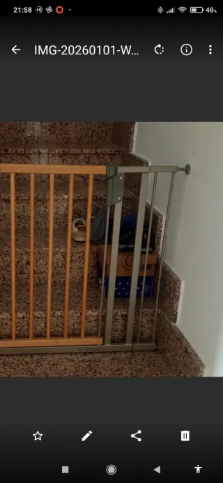 Puerta de seguridad para escaleras