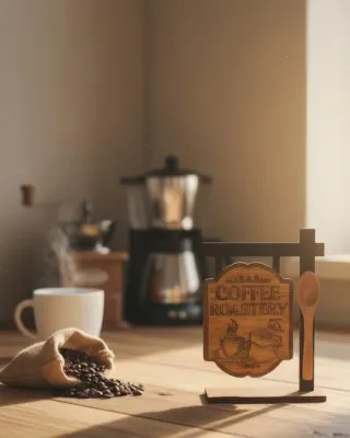 Insegna Legno Coffee Roastery