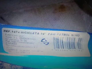 Bicicleta Patrulla Canina