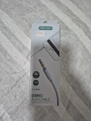 Cable Auxiliar Estéreo MAXAM 3.5mm