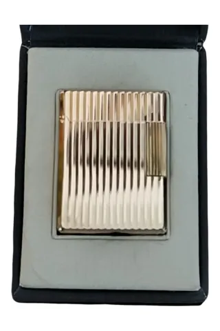 S.T. Dupont Ligne 1 chapado oro guilloché con caja
