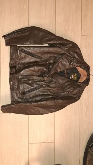 Giacca Vanson Leathers marrone vintage