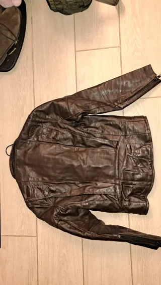 Giacca Vanson Leathers marrone vintage