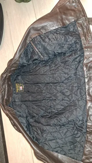 Giacca Vanson Leathers marrone vintage