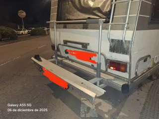 Soporte para portabicicletas de autocaravana
