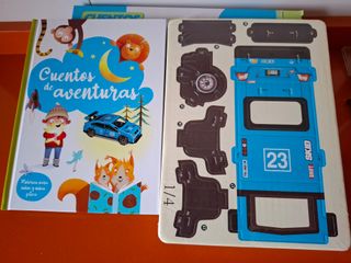Puzzle coche carreas 3D + Cuentos