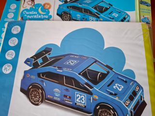 Puzzle coche carreas 3D + Cuentos