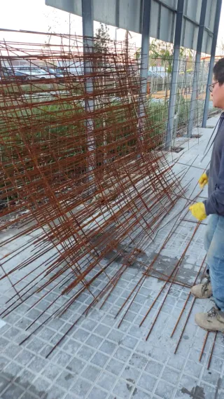 Mallazo de acero para construcción