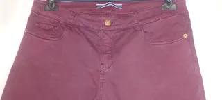 Pantalón Skinny Fit, Massimo Dutti, Granate, T. 42