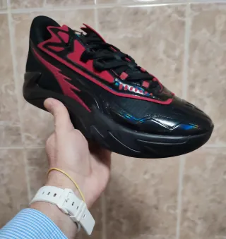 Puma Scoot Zeros II Zapatillas Negras Rojas