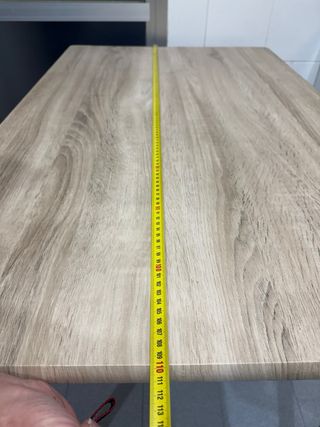 Mesa de cocina madera y patas metal