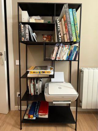 Estantería Negra Estilo Industrial