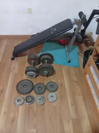 pesas de 20 kilos cada una