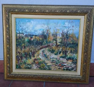 Cuadro OLEO PINTURA PAISAJE marcos dibujos cuadros