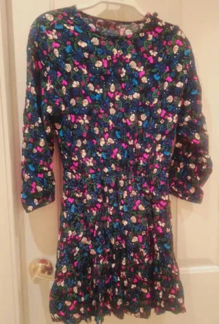 Vestido Zara floral manga larga