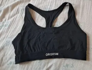 Reggiseno sportivo nero tg L