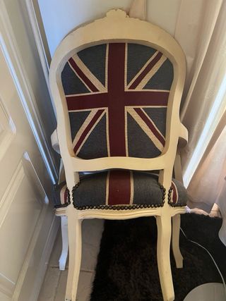 Barroco Silla Union Jack Sillón Louis