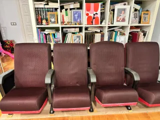 Sillas de cine plegables (4 unidades)