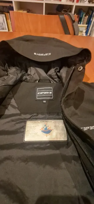 Chaqueta de esquí negra hombre.