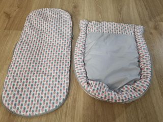 Saco invierno Giraffa Bianca e blu capazo bebé