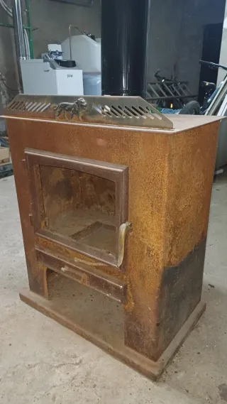 Chimenea - Casete de leña hierro fundido