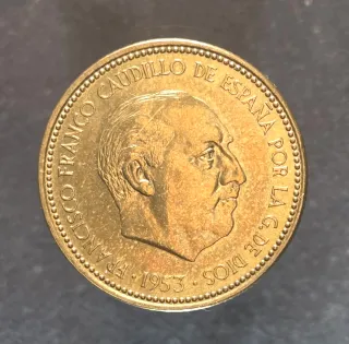 2,50 Pesetas 1953 *71 Prueba Numismática